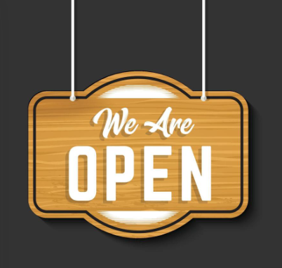 We are open! 