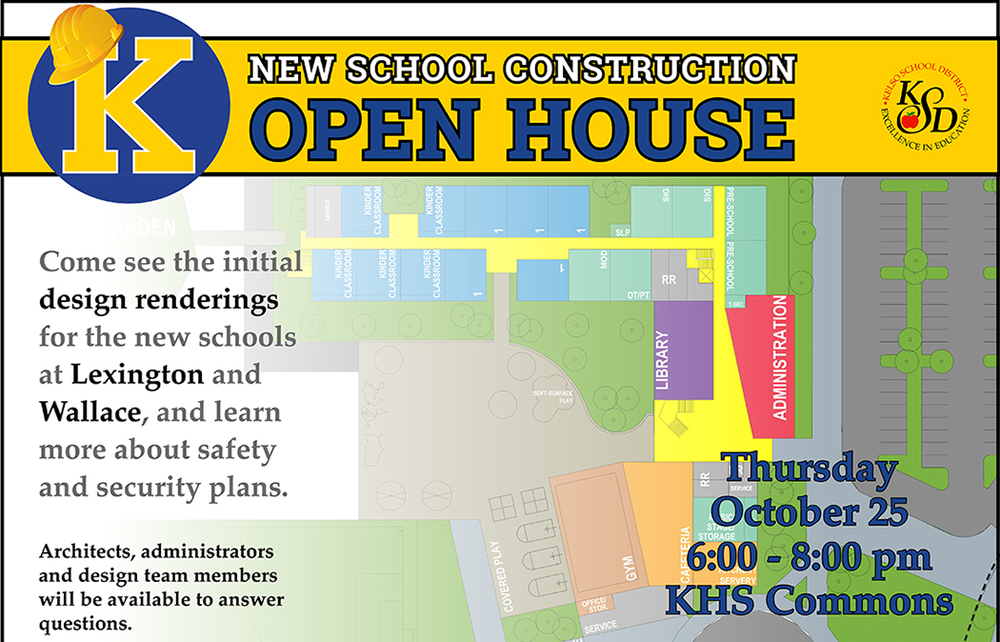New school construction Open House on October 25 - Oct 10, 2018