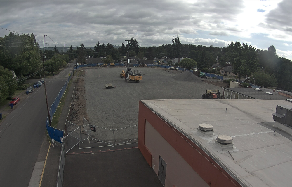 Live-streaming construction at Wallace Elementary - Jun 22, 2019