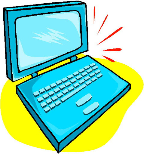 Cartoon image of laptop