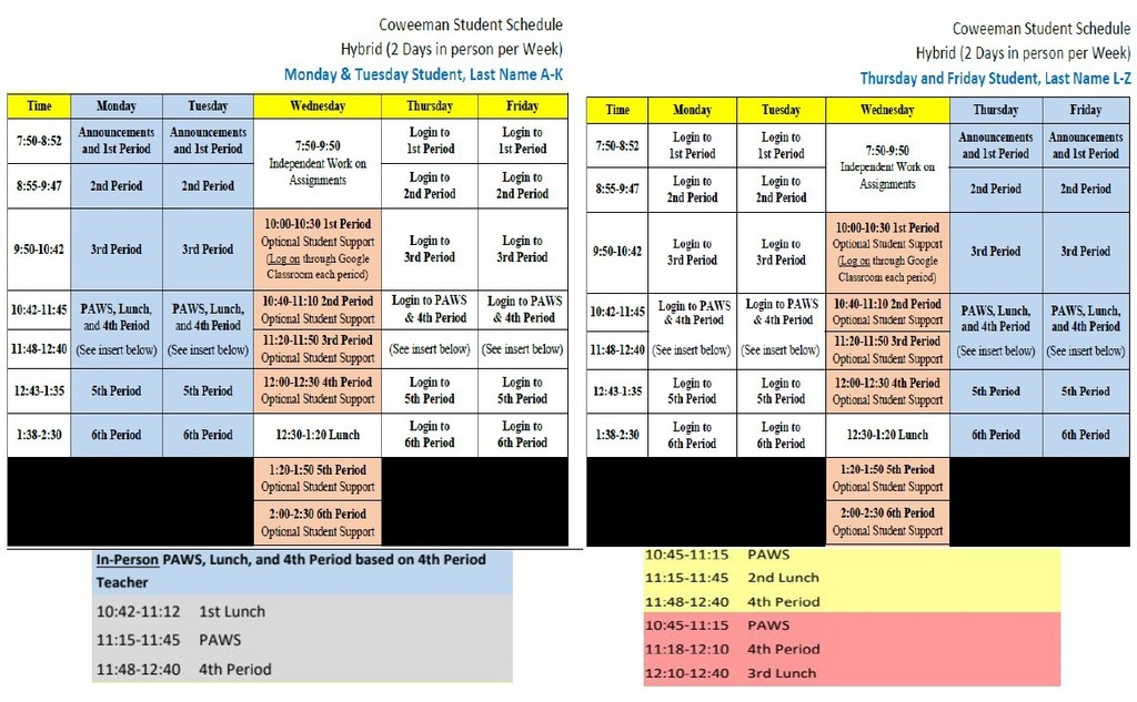 Hybrid Schedule 