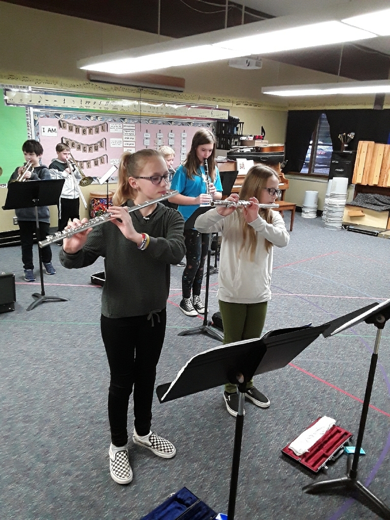Band students practicing 