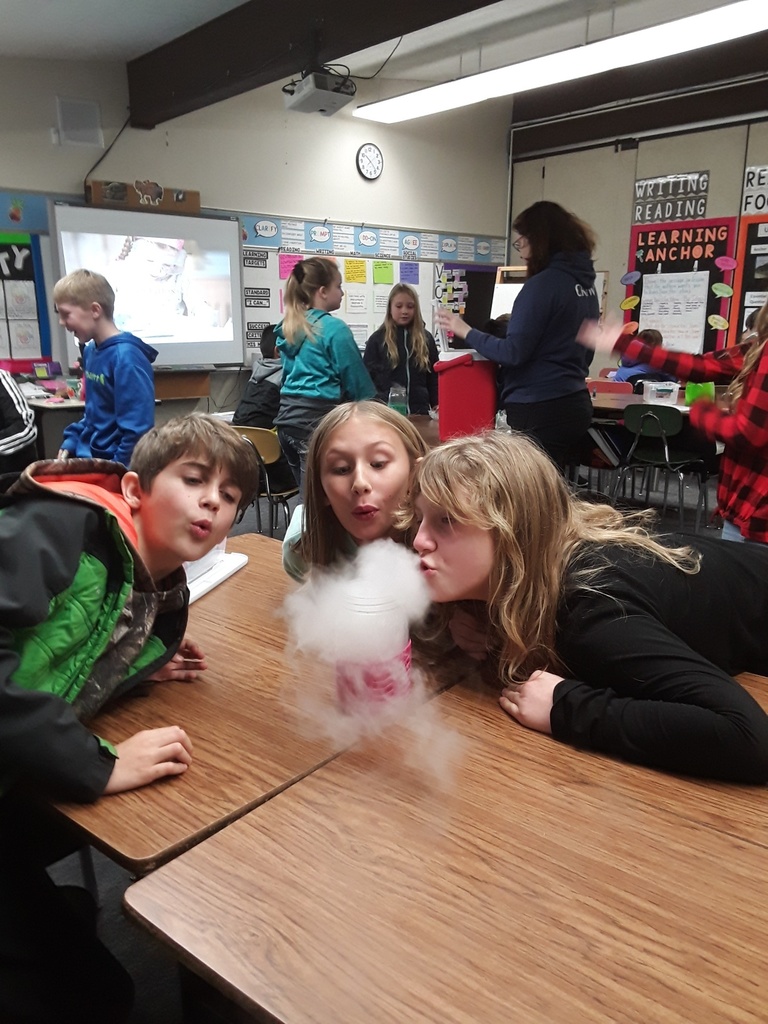 Students making fog
